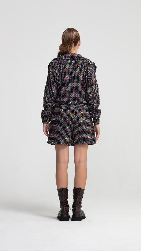 Tweed Bomber Jacket
